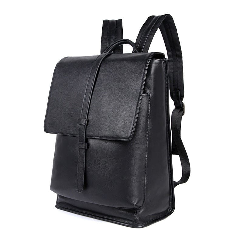Stylish Small Black Leather Backpack Purse for Women - Perfect for Travel, Work & Everyday Use