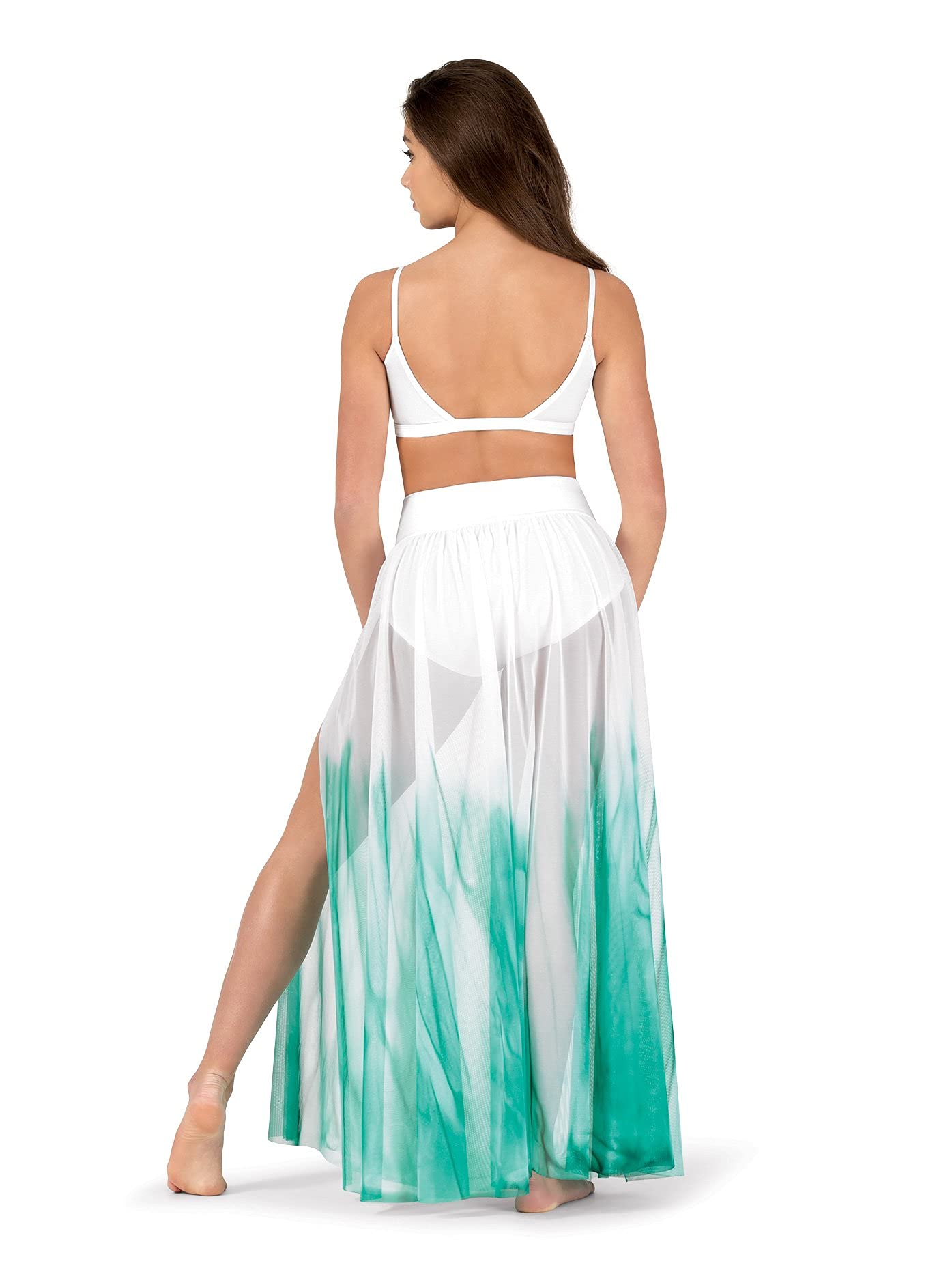 Hand-Painted Watercolor Floral Maxi Skirt for Women - Boho Chic Long Skirt for Beach, Summer, and Casual Wear