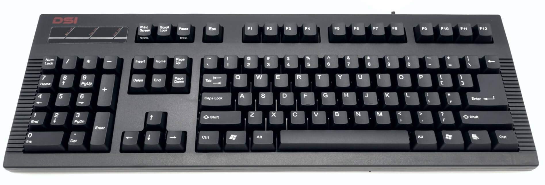 Ergonomic Left-Handed Mechanical Keyboard with Cherry MX Switches - USB Wired Gaming Keyboard for PC & Mac - Perfect for Gamers, Programmers & Office Work