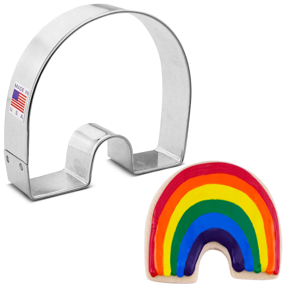Rainbow Cookie Cutter Set - Stainless Steel Baking Tools for DIY Cookies, Cakes & Cupcakes - Perfect for Birthday Parties, Baby Showers & Holiday Baking