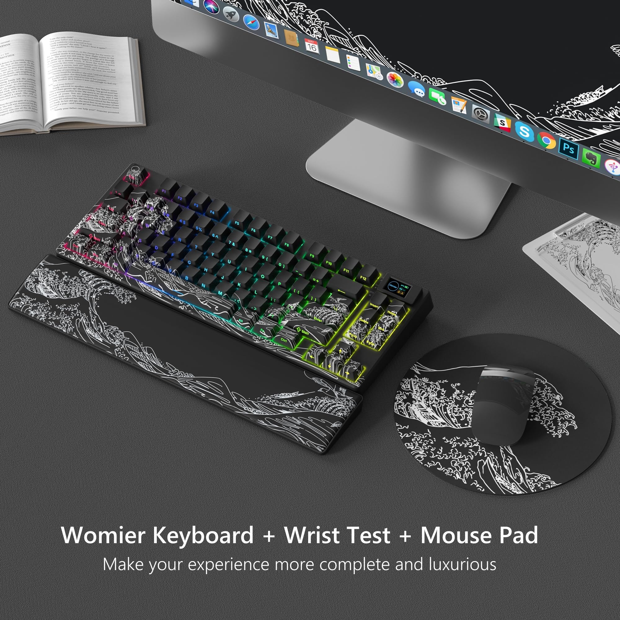 Womier SK80 PRO 75% Wireless Mechanical Keyboard - RGB, Hot-Swappable, for Gaming & Office