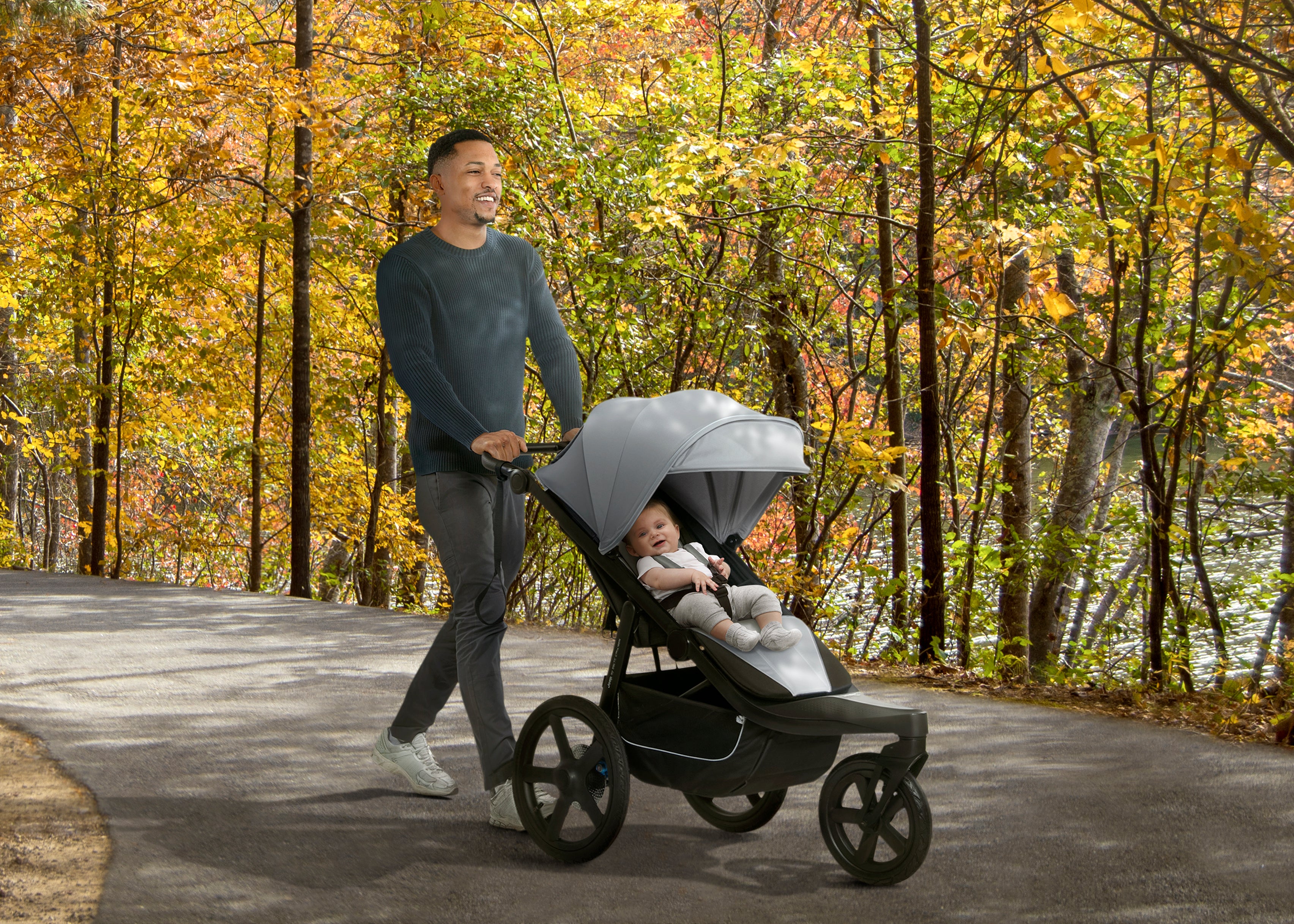 Jeep PowerGlyde Pro Jogging Stroller - Lightweight All-Terrain Baby Stroller for Running, Walking & Travel | Perfect for Active Parents & Outdoor Adventures
