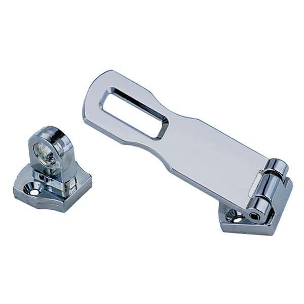Perko Inc Swivel Eye Hasp - Chrome Plated Zinc Marine Hardware for Boat Deck, Hatch & Door Security - Heavy Duty Stainless Steel Replacement Part for Marine & RV Use