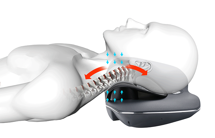 Siyaco Neck Massager for Pain Relief - Cervical Traction & Decompression Therapy Device - Perfect for Office Workers, Gamers & Travelers