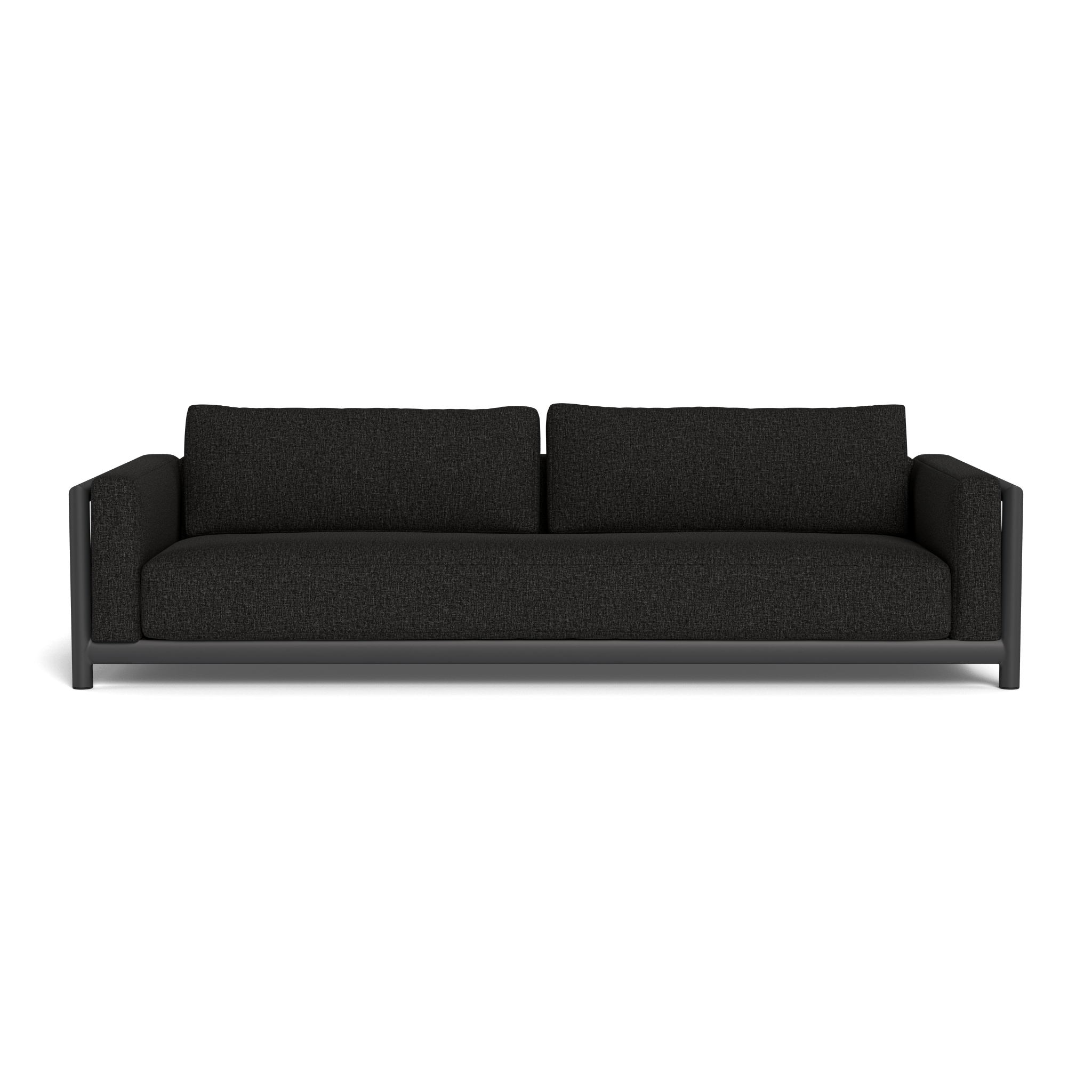 Moab Sofa 108 - Modern 3-Seater Fabric Couch with Sturdy Wooden Legs for Living Room, Lounge, and Office Use