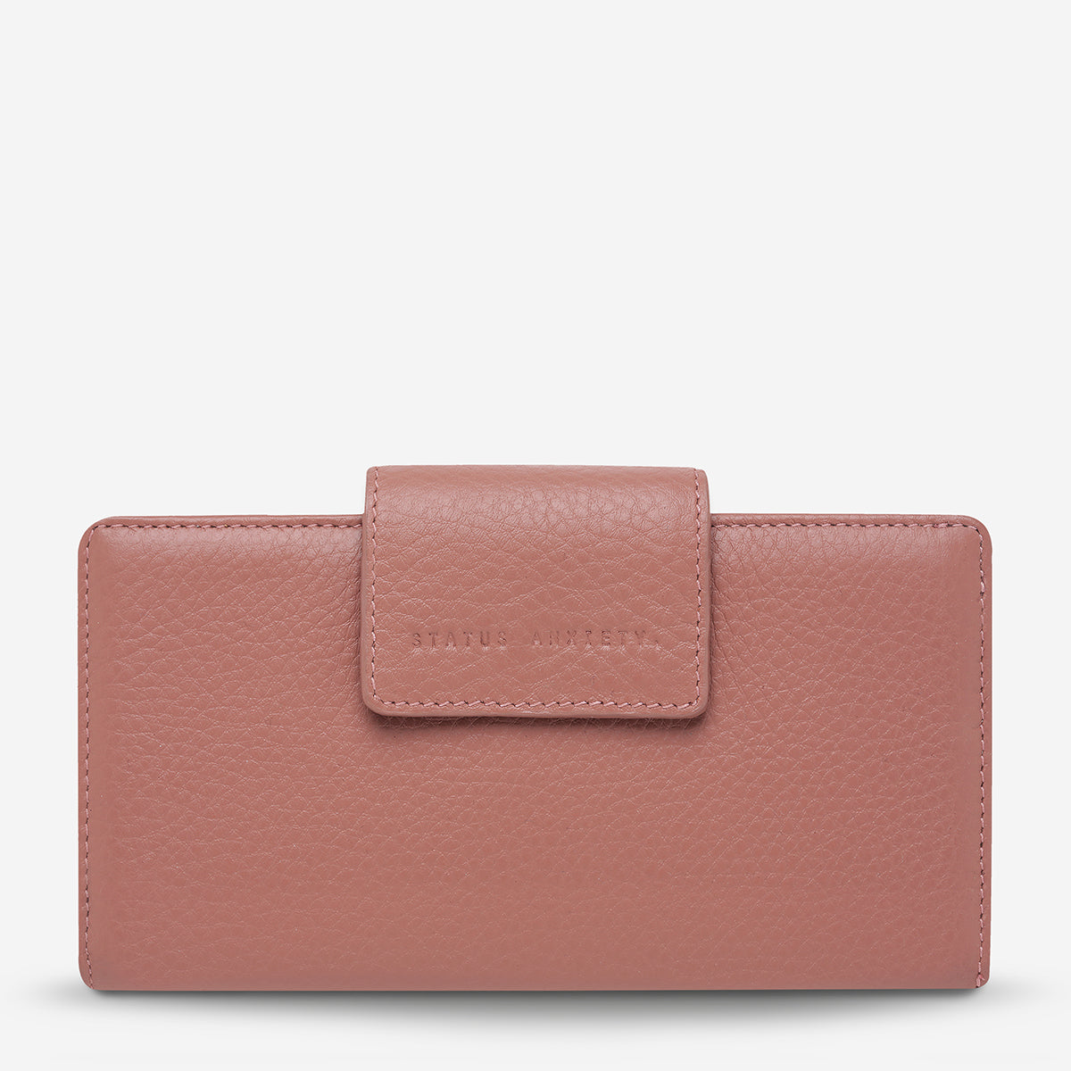 Ruins Wallet for Women - Dusty Rose Genuine Leather Slim Card Holder | Perfect for Everyday Use, Travel & Minimalist Lifestyle