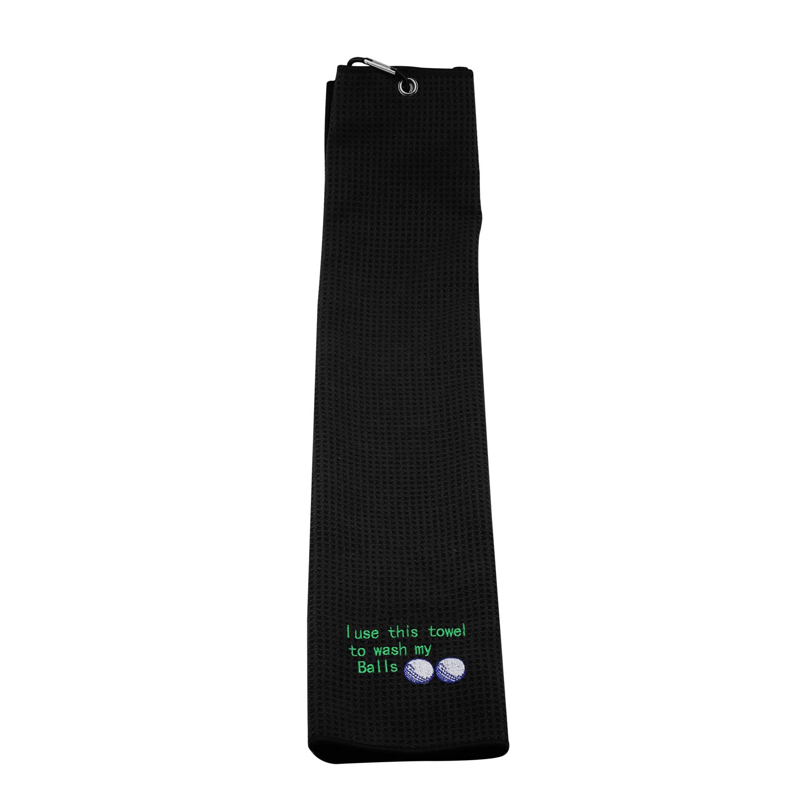 Premium Embroidered Golf Towel with Clip - Funny 