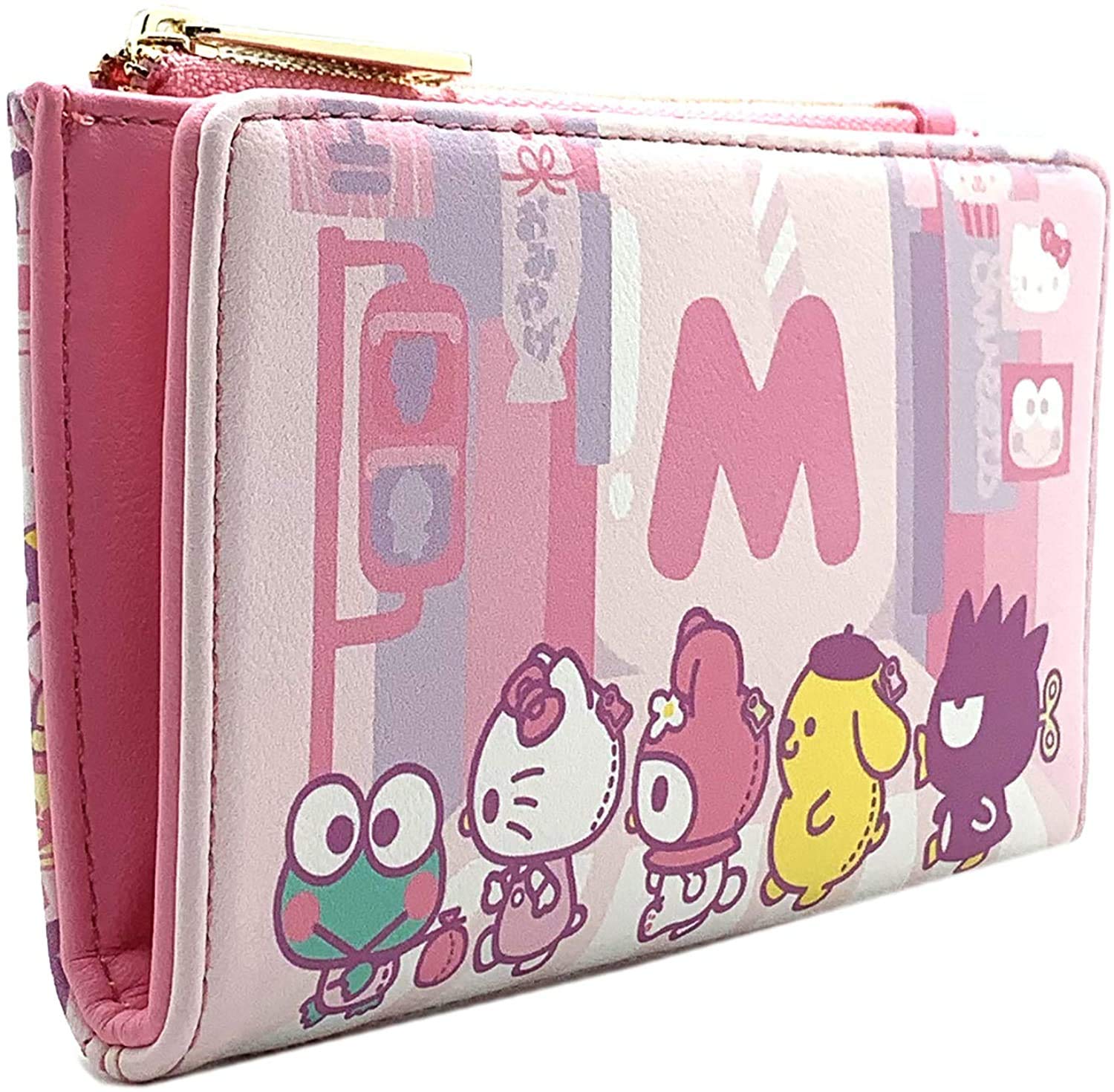 Loungefly Sanrio Hello Kitty Kawaii Faux Leather Wallet for Women - Cute Cartoon Character Crossbody Wallet for Daily Use, Travel & Gift Giving