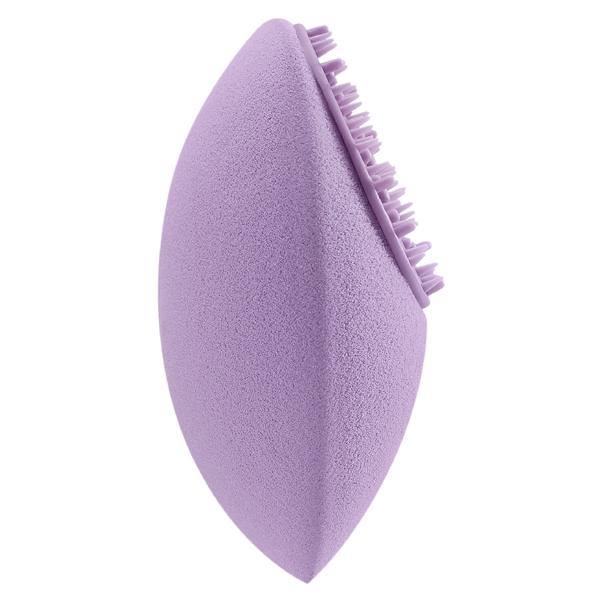 Real Techniques Miracle Skincare Sponge - Vegan Collagen Infused Beauty Blender for Face Makeup & Skincare, Reusable Makeup Sponge for Liquid Foundation, Serums & Moisturizers - Cruelty Free & Vegan (Purple, 1 Count) | Perfect for Daily Makeup Application & Flawless Blending
