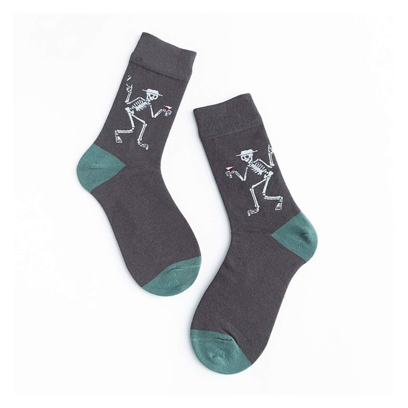 Jiaye Unisex Cotton Harajuku Socks - Colorful Painting Style for Men, Size 36-44 - Perfect Gift & Casual Wear