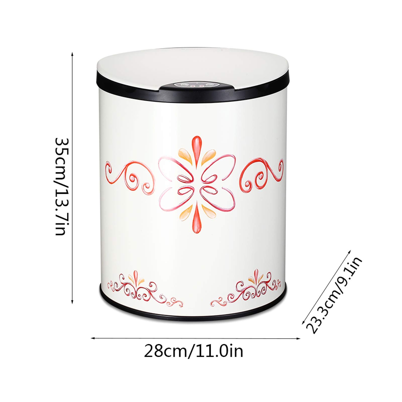Smart Electric Trash Can with Lid - 2.3 Gallon Metal Garbage Bin for Kitchen, Living Room, Bedroom & Office | Hands-Free Sensor, Commercial Grade & Stylish Design | Perfect for Home, Office & Smart Waste Management