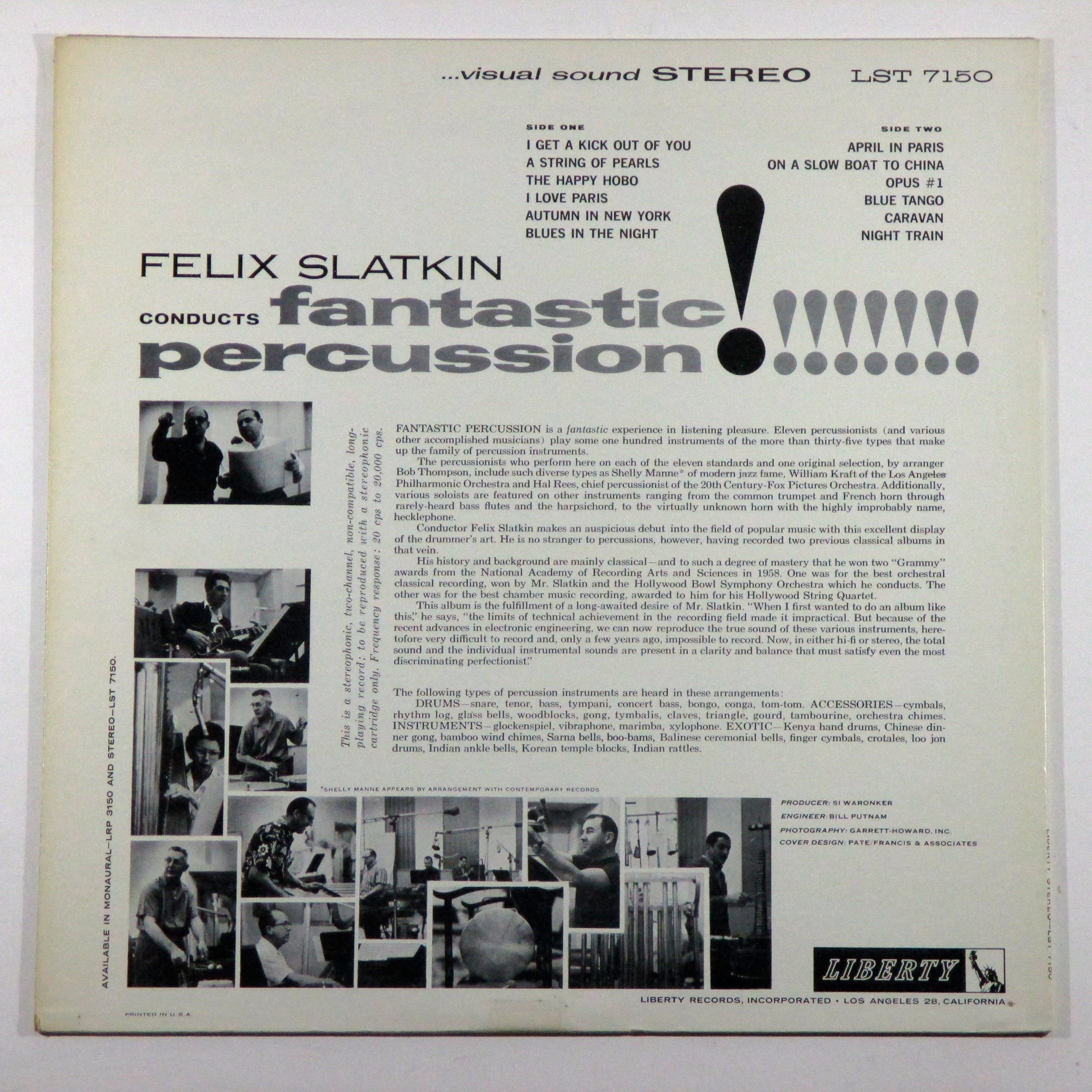 Felix Slatkin Conducts Fantastic Percussion - Classical Music CD for Audiophiles & Music Collectors | Perfect for Relaxation, Study & Dinner Parties