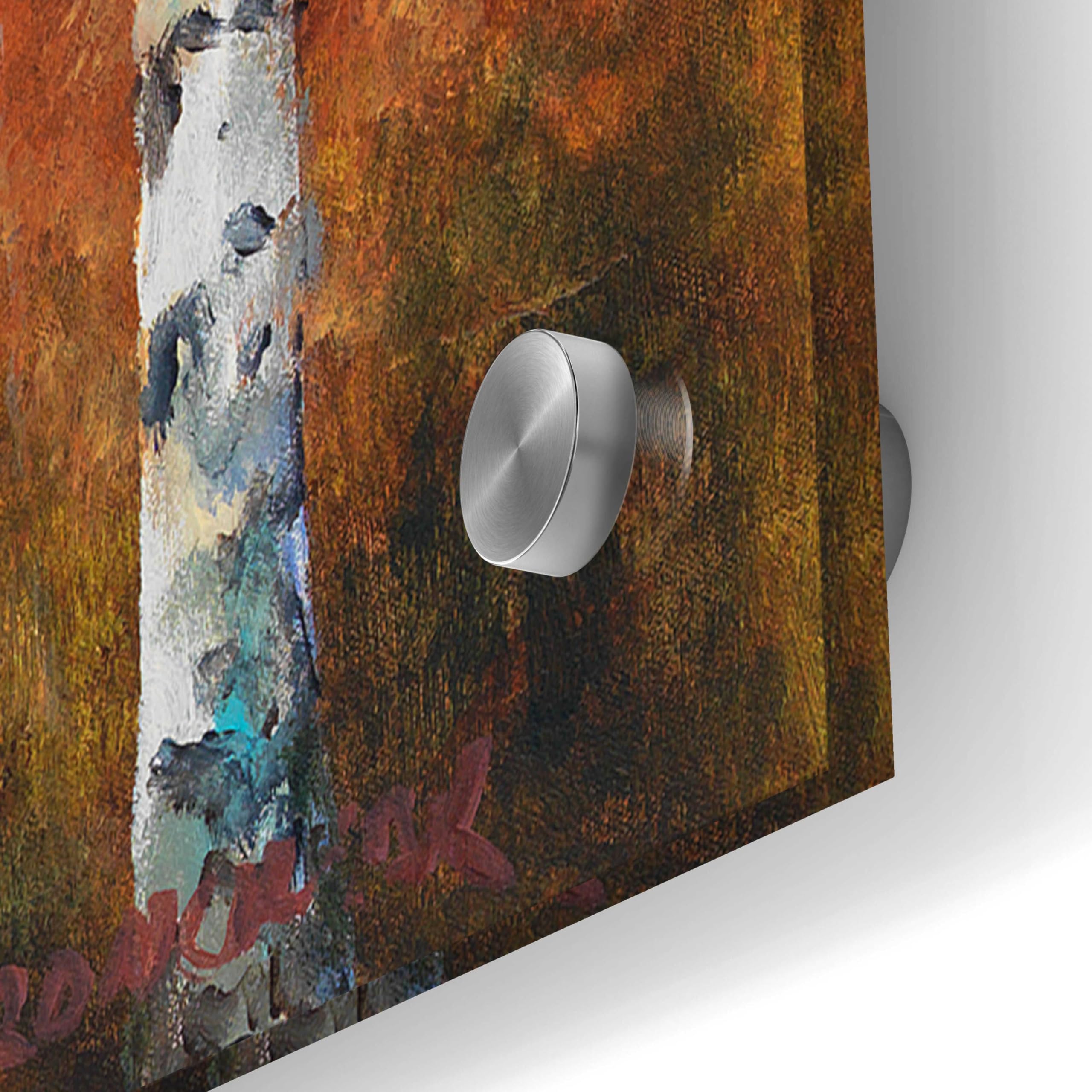 Epic Art 'Autumn Birch I' by Art Fronckowiak - 48x16 Inch Acrylic Glass Wall Art Painting - Modern Home Decor for Living Room, Bedroom & Office