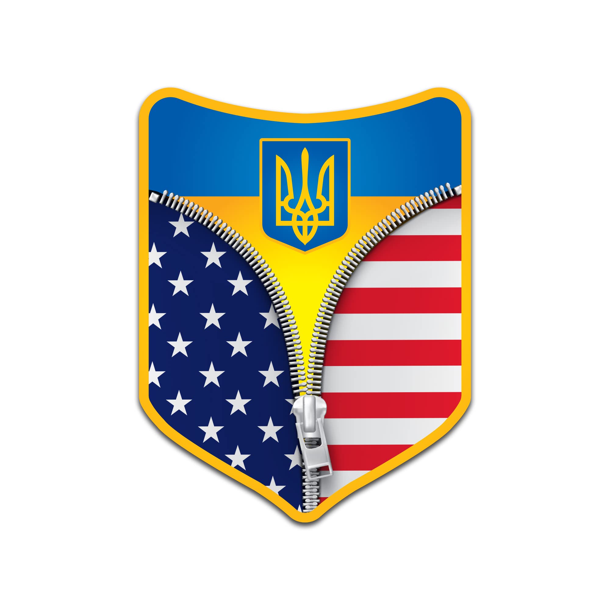 Voila Print I Stand with Ukraine Car Magnet - 6