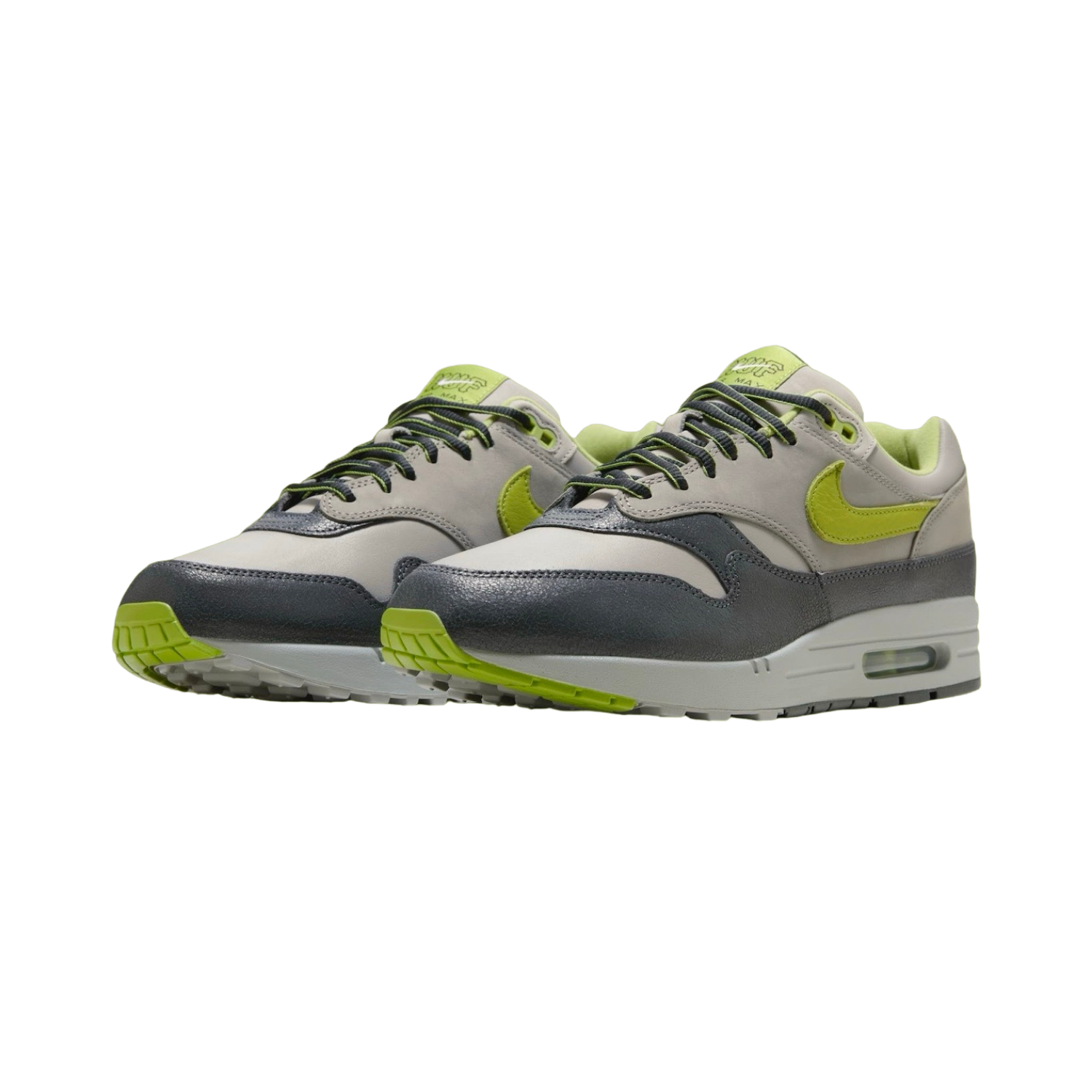 Nike Air Max 1 SP HUF Pear Green (2024) - Anthracite Grey & Pewter Sneakers for Men - Running, Gym & Casual Wear