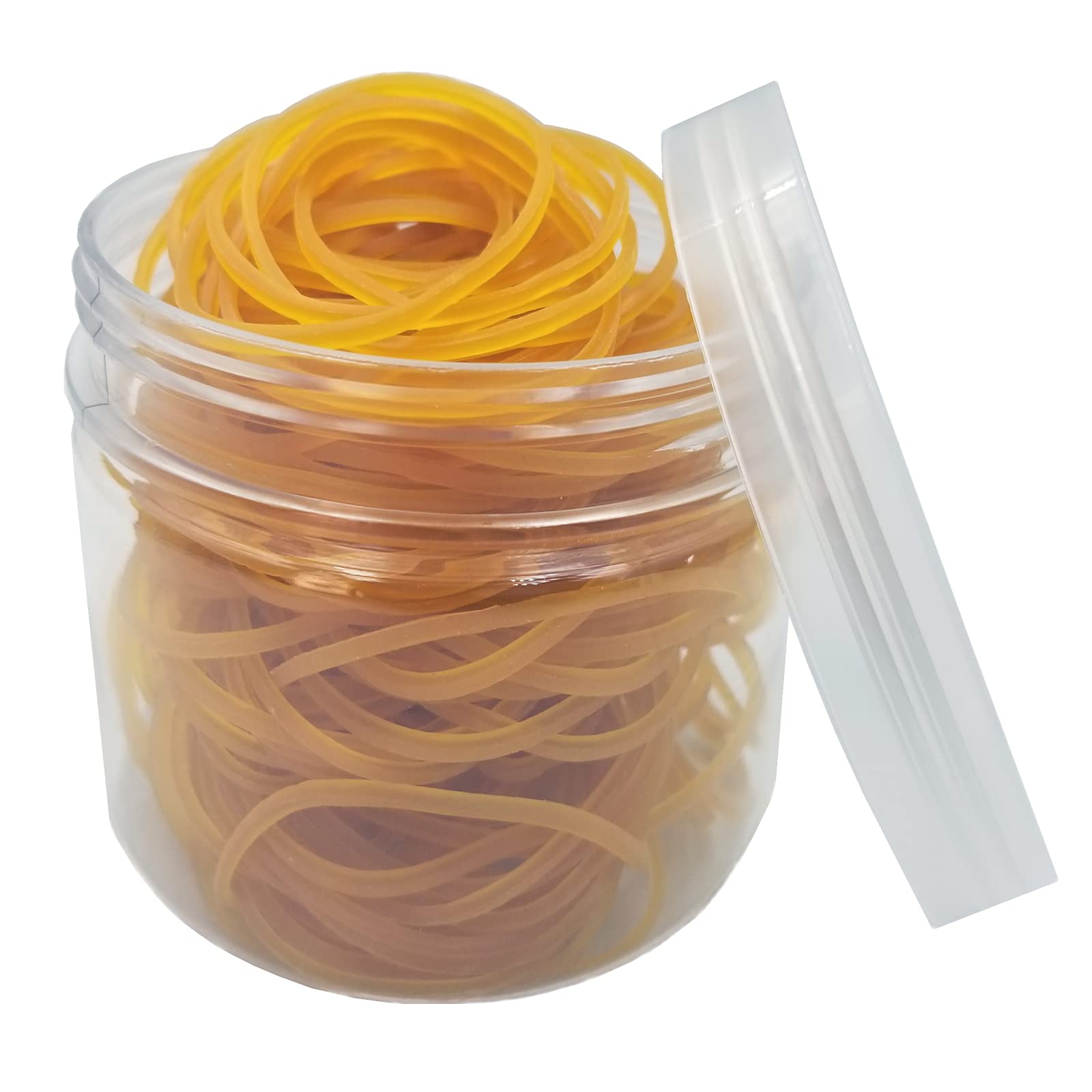 200pcs Heavy Duty Yellow Rubber Bands - Elastic Office Bands for School, Home & Office Supplies - Perfect for Organizing Documents, Bundling Items, DIY Crafts & Daily Use (Yellow)