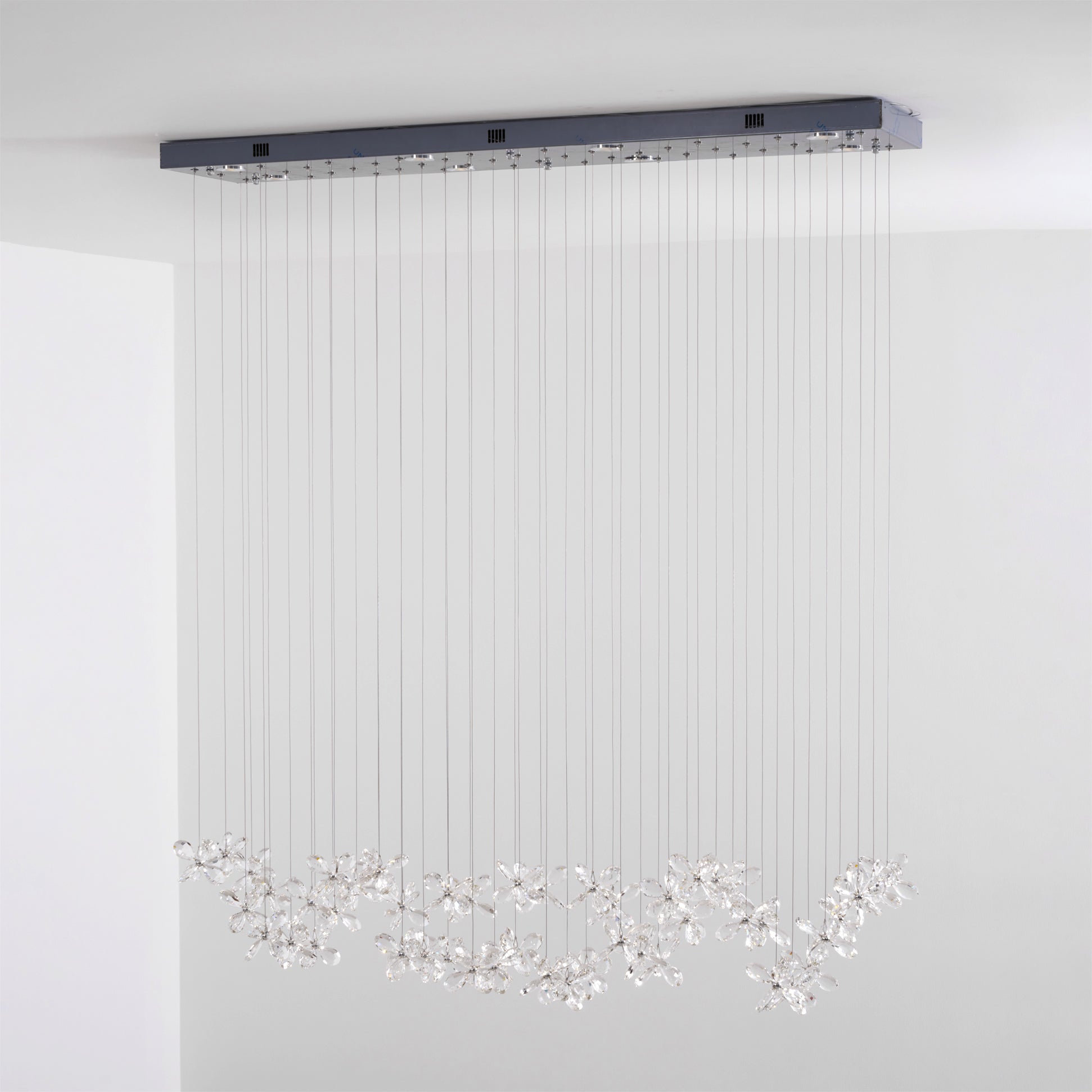 Elegant Floating Butterfly Chandelier - Crystal Ceiling Light Fixture for Bedroom, Dining Room & Wedding Decor - Romantic Home Lighting Solution