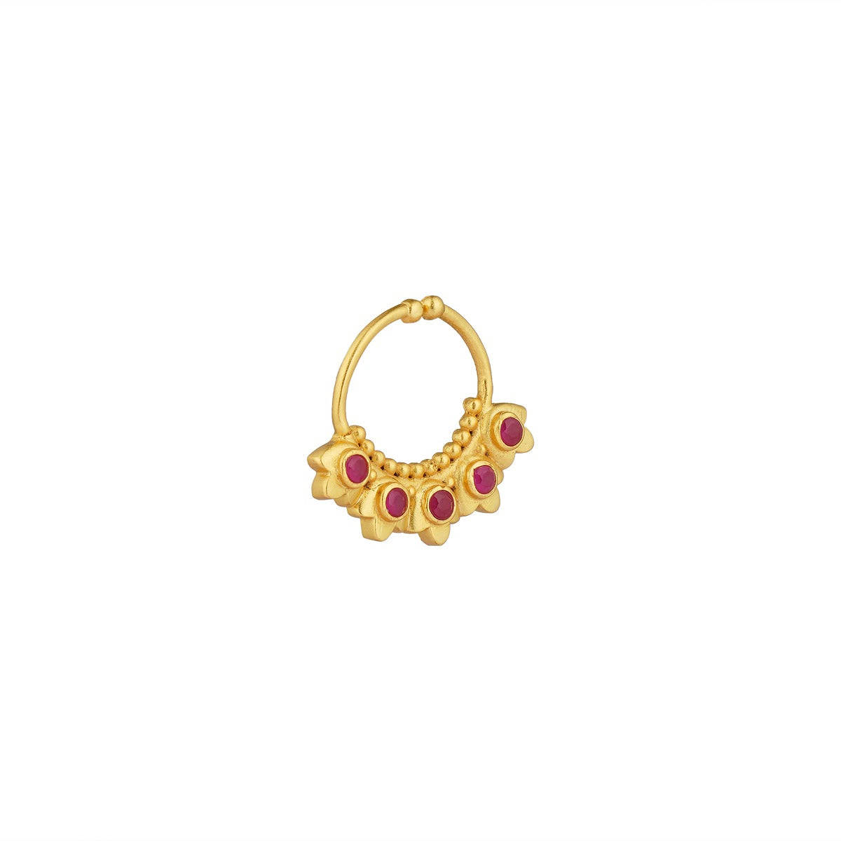 Padma Tales Nath - Traditional Indian Nose Ring for Women | Elegant Nose Piercing Jewelry for Parties, Weddings & Festivals
