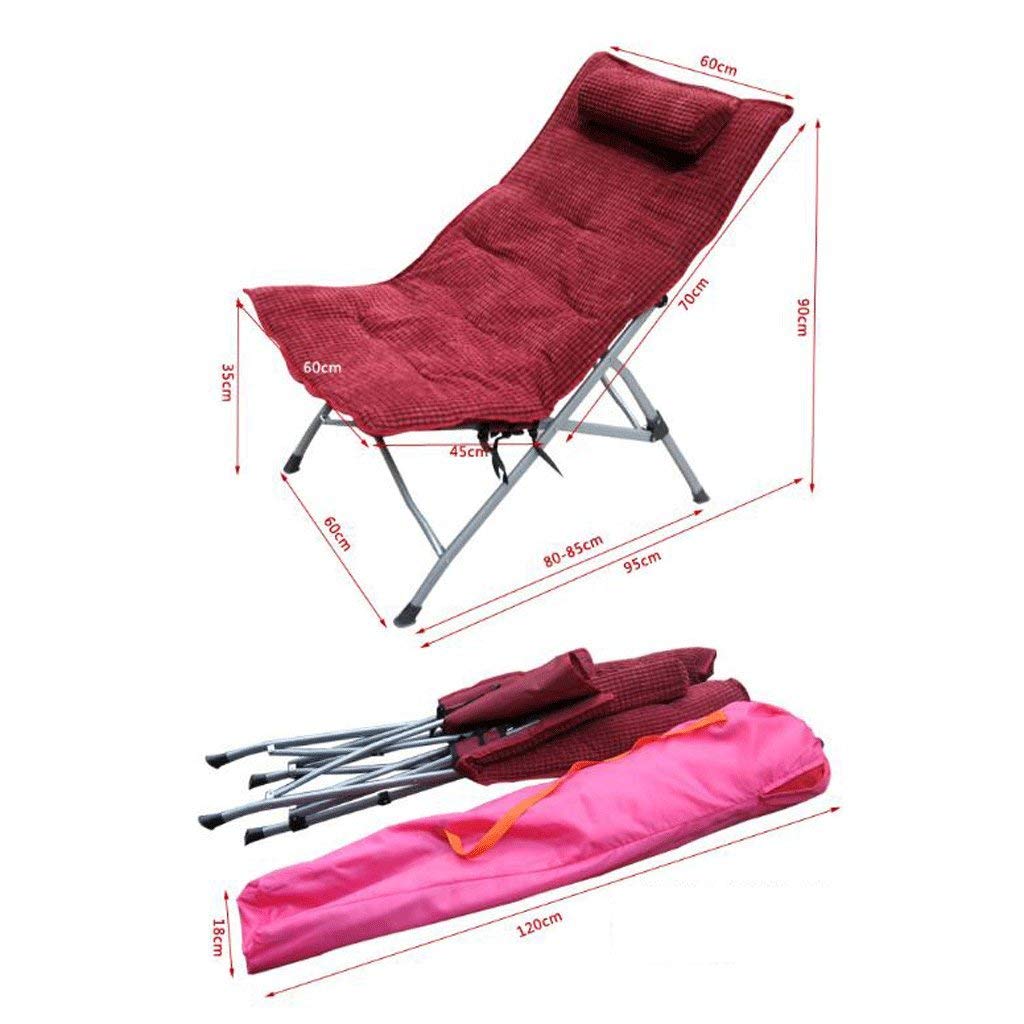 Breathable Folding Lounge Chair for Office Nap & Lunch Break - Comfortable Single Chair with Backrest - Perfect for Home, Office, or Relaxation Spaces