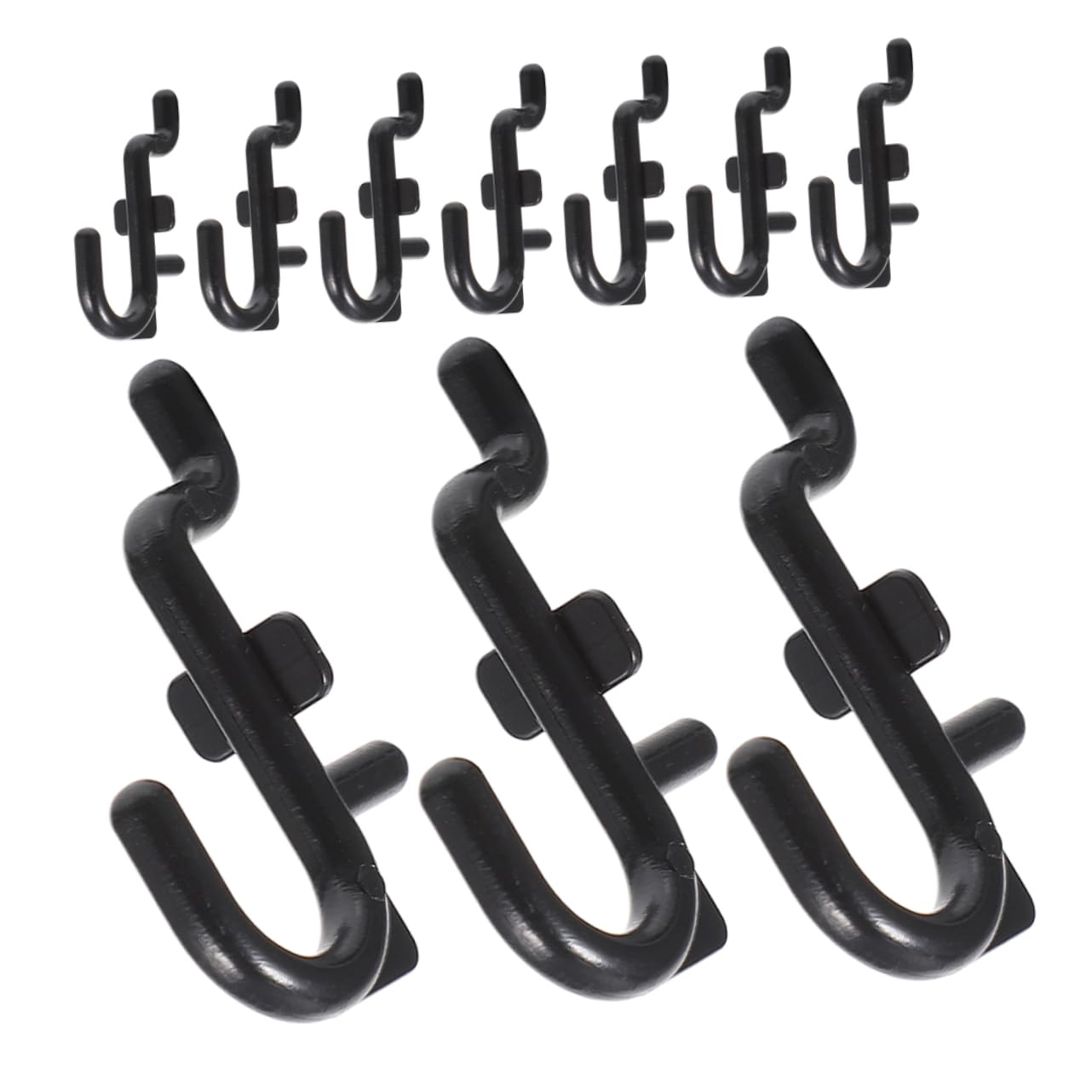 10-Piece Pegboard Hook Set - Heavy Duty Plastic Tool Hooks for Wall Storage & Organization | Perfect for Garage, Workshop, Kitchen & Craft Room Organization