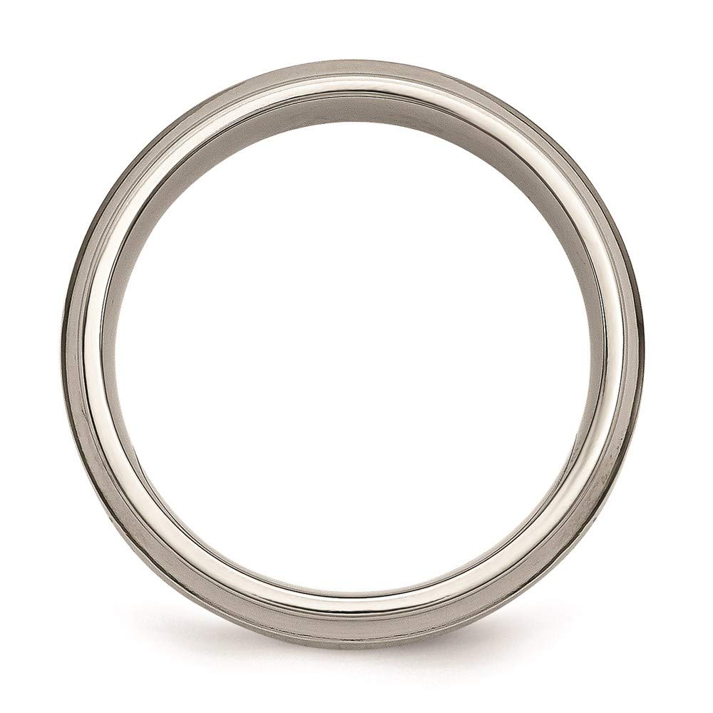 1/5 Carat Diamond Titanium Wedding Band for Men - Polished Chisel Edge Design TB433A - Perfect for Engagement, Anniversary & Everyday Wear