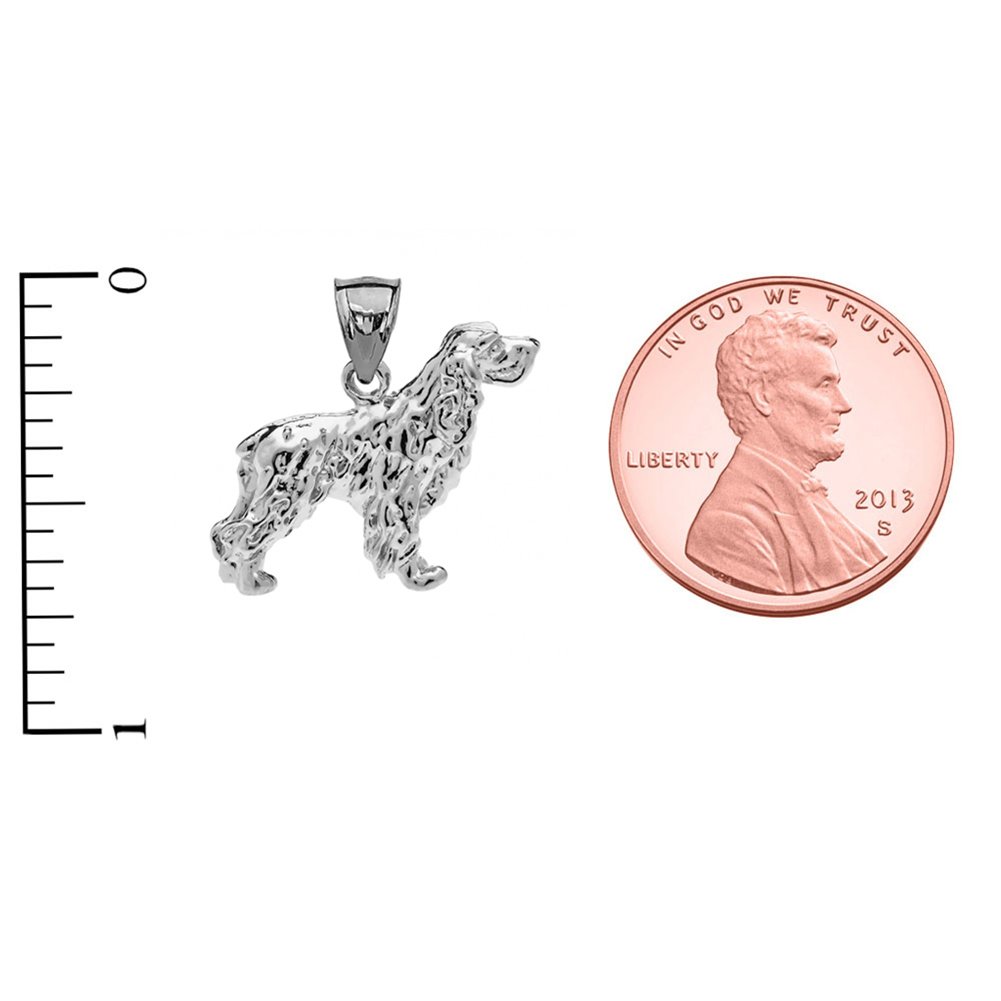 Sterling Silver Cocker Spaniel Charm Pendant Necklace - Handmade Dog Lover Jewelry Gift for Women - Perfect for Pet Memorial, Birthday & Anniversary Gifts