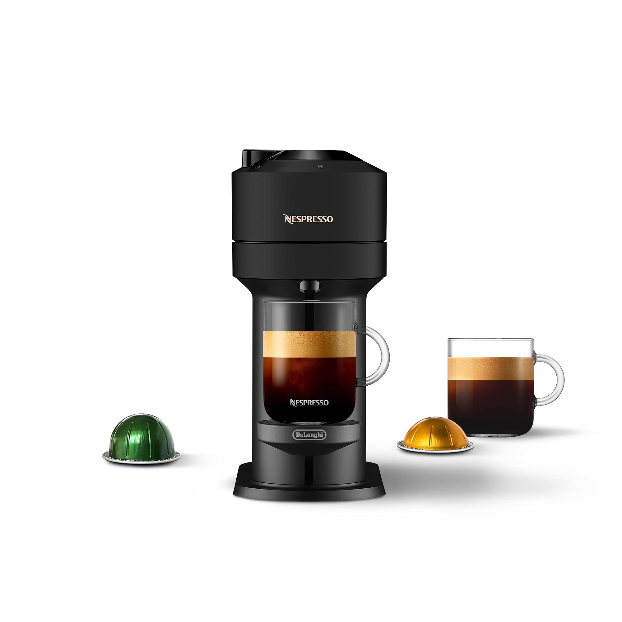 De'Longhi Nespresso Vertuo Next Coffee & Espresso Machine - Matte Black Limited Edition (5 Cup Capacity) - Perfect for Home, Office & Small Spaces