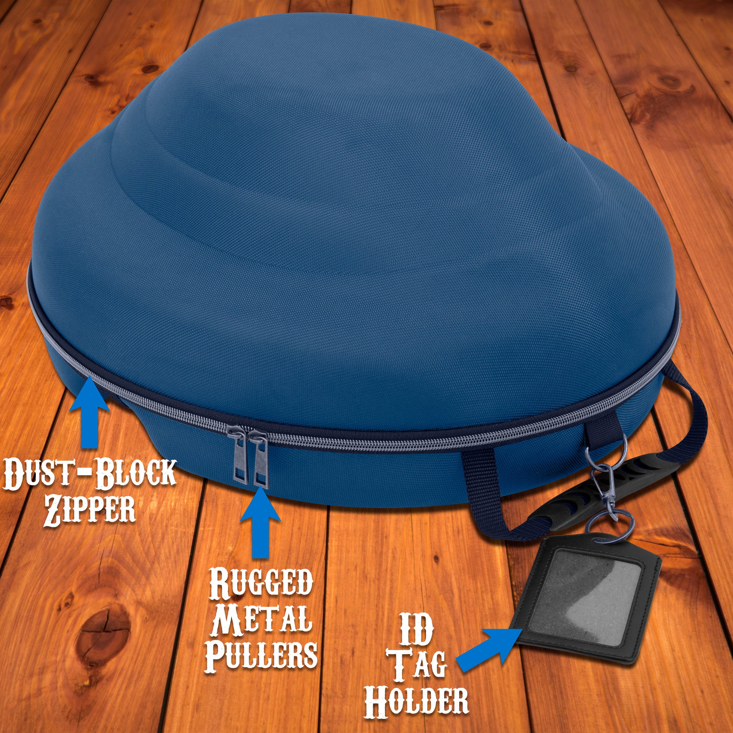 CASEMATIX Cowboy Hat Storage Box - Hard Shell Hat Case for Brims Up To 4.75