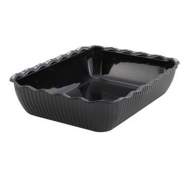 Winco CRK-13K 13x10x3-Inch Black Food Storage Container Crock | Airtight Kitchen Organization for Flour, Sugar & Dry Goods | Perfect for Pantry, Restaurant & Bulk Food Storage