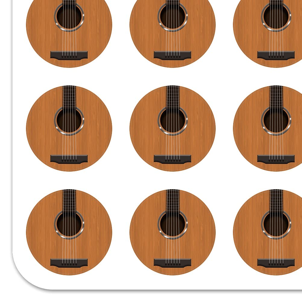 Premium Acoustic Guitar Strings - 1 Inch Planner Stickers for Scrapbooking & Crafting | Clear Adhesive Decals for DIY Projects, Bullet Journals & Gift Wrapping