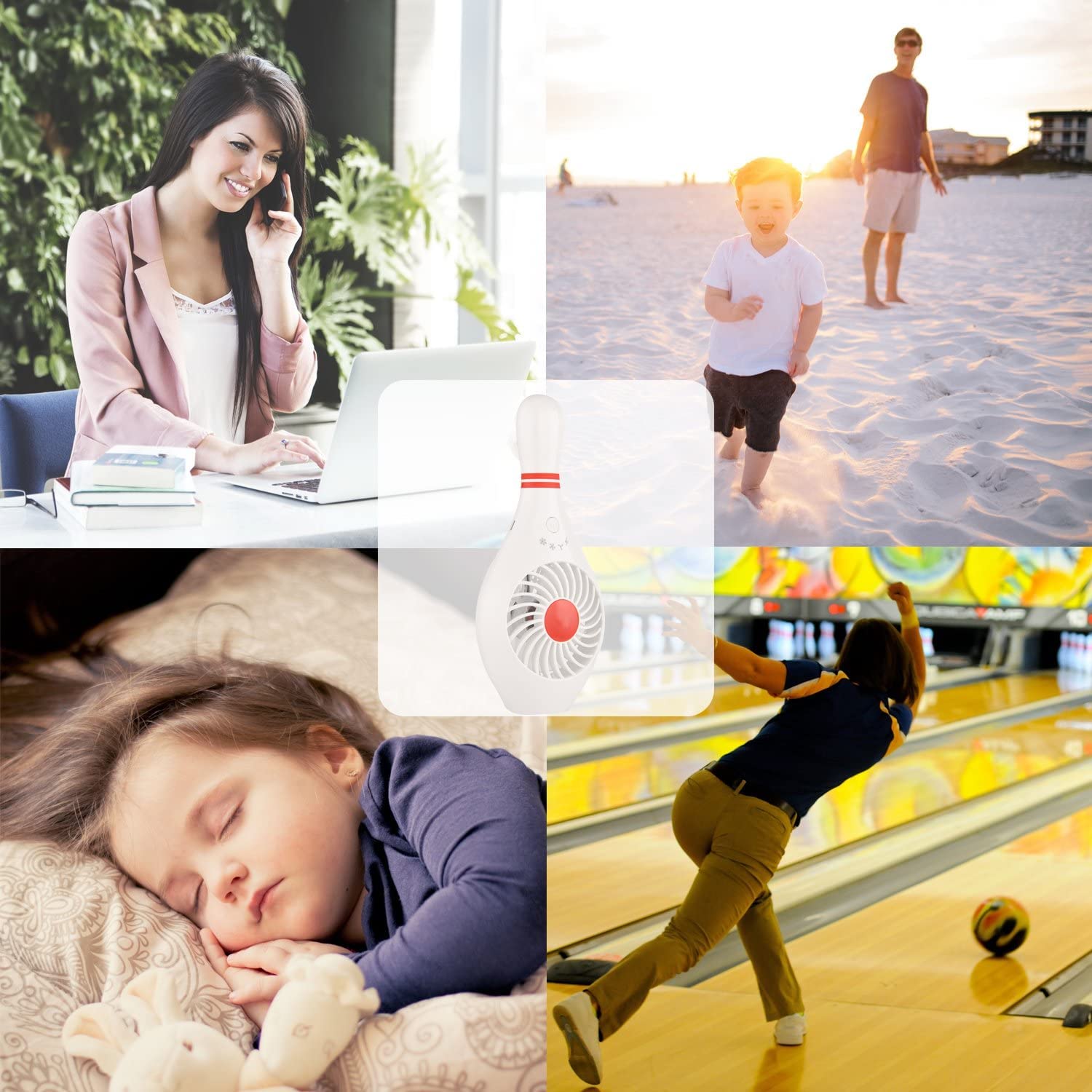 Portable USB Handheld Fan - Mini Personal Cooling Fan for Home, Office, Travel, Gym & Makeup | Rechargeable Battery Operated Small Fan | Perfect for Summer, Sports, Outdoor Activities & Gift Giving