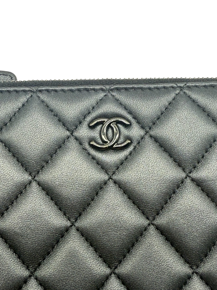 Chanel Lambskin Quilted Cosmetic Pouch - Luxury Leather Makeup Bag for Women, Travel Organizer & Everyday Essentials Case (Perfect for Travel, Gifts & Daily Use)