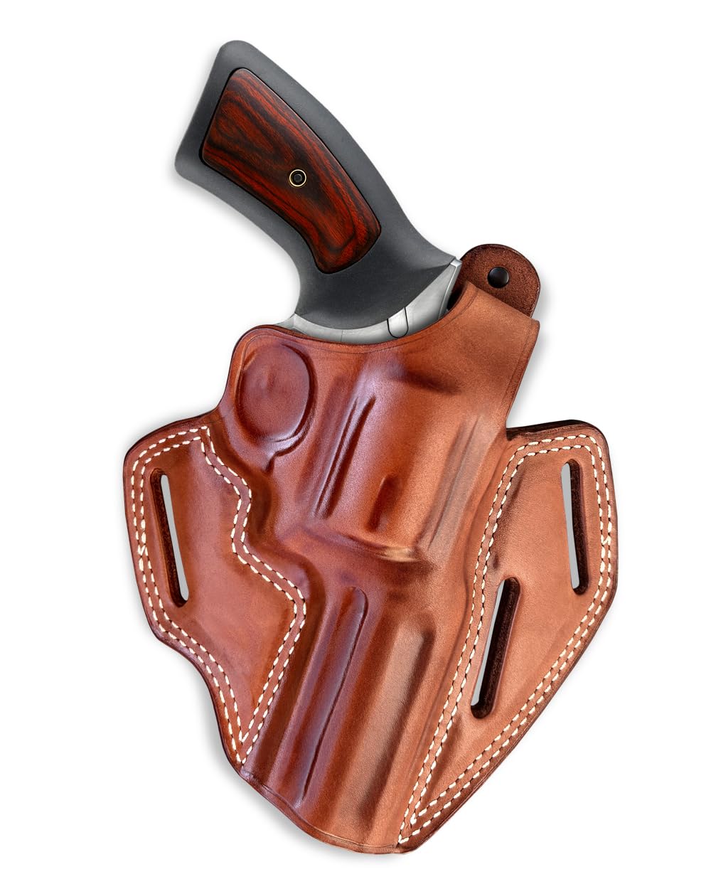 Premium Leather OWB Pancake Holster with Thumb Break - Fits Ruger GP-100 .357 Magnum 4.2