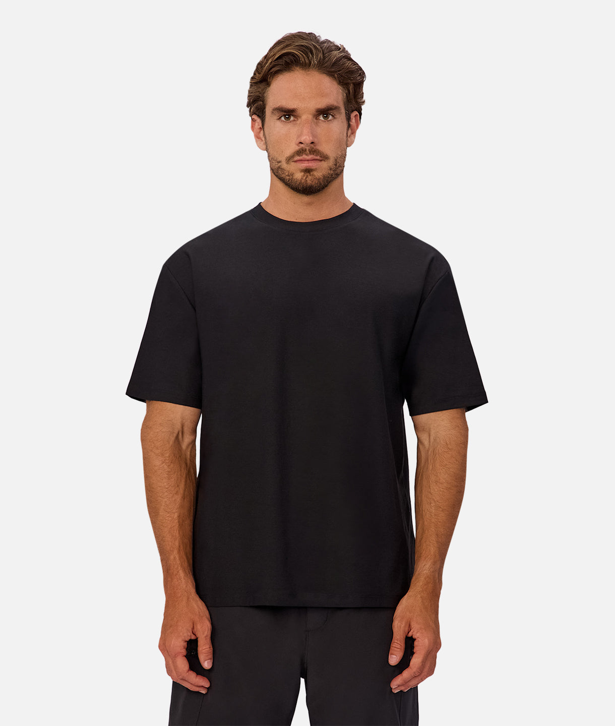 Hamilton Tech Tee - Premium Black Cotton T-Shirt for Men | Comfortable Casual Wear for Work, Gym & Everyday Outfits