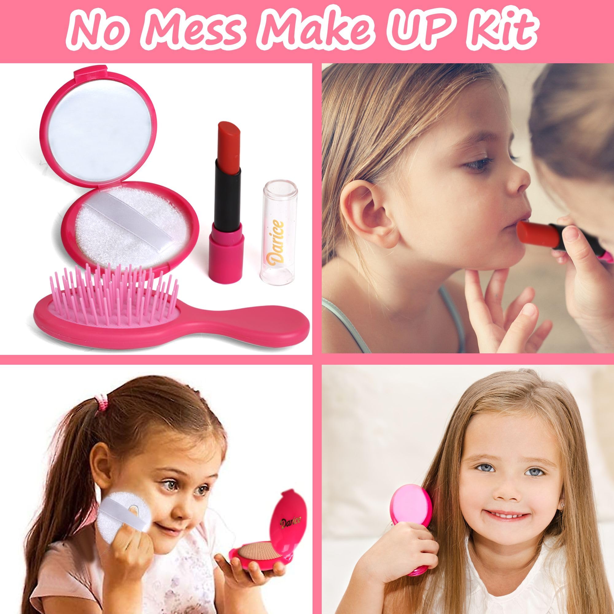 Darice Fashion Play Purse Set for Toddlers & Little Girls - Pretend Play Handbag with Toy Phone, Makeup, Wallet & Accessories - Perfect Dress-Up Toy for 3+ Year Olds - Ideal for Birthday Gifts, Role Play & Imaginative Play