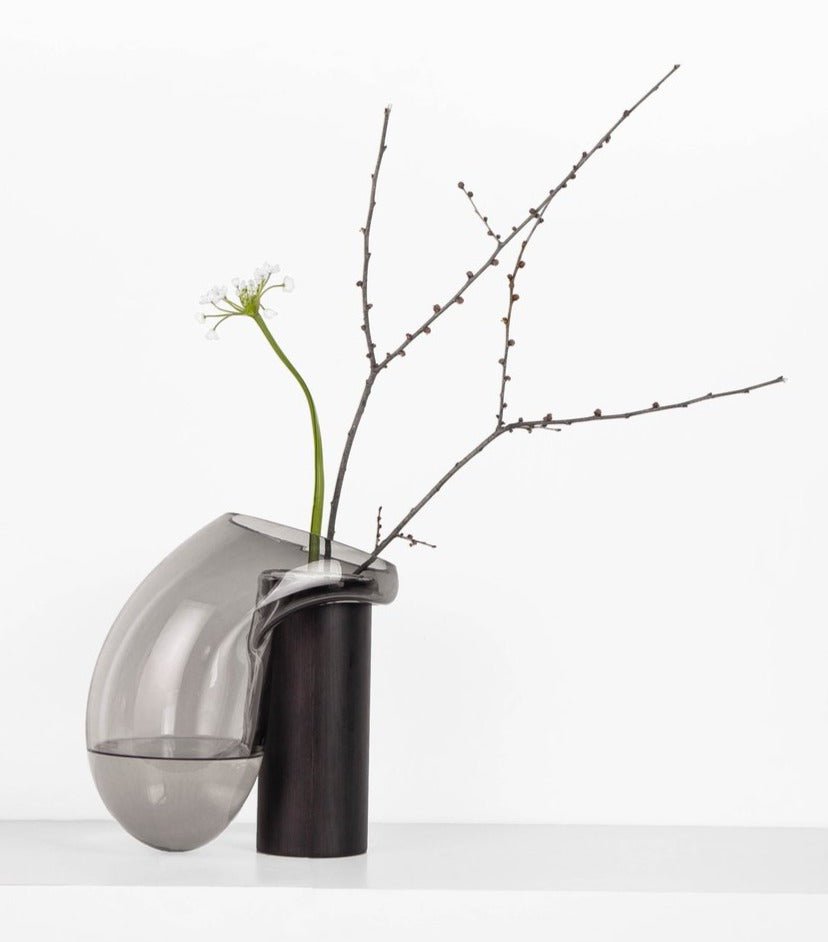 Noom Gutta Boon Vase - Modern Ceramic Home Decor for Living Room, Bedroom & Office