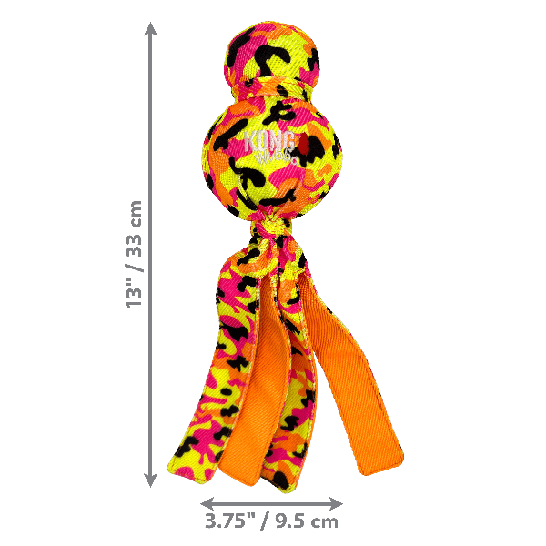 KONG Wubba Ballistic High Visibility Dog Toy - Durable Chew Toy for Large & Small Dogs - Perfect for Fetch, Training & Outdoor Play