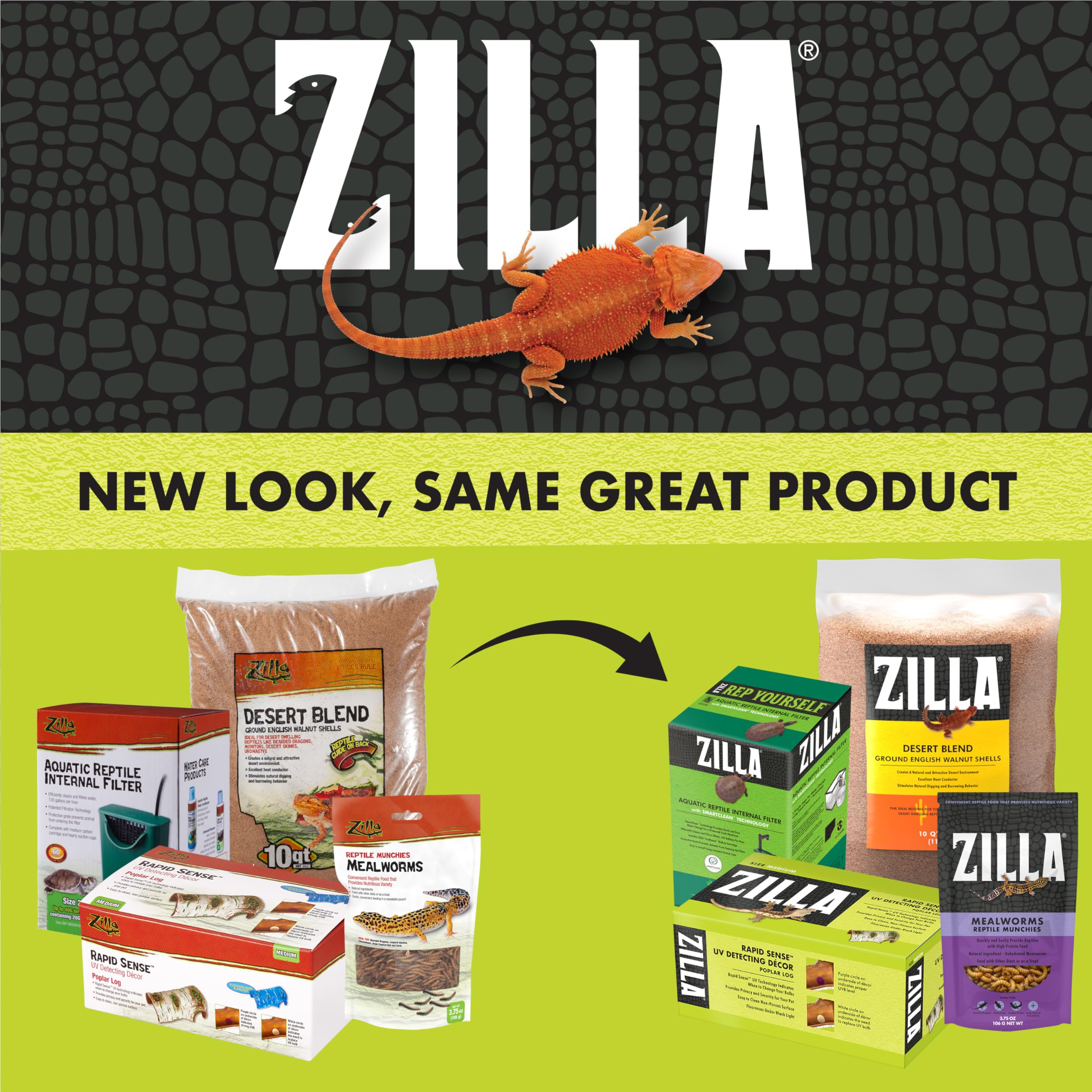 Zilla Reptile Habitat Lighting & Terrarium Heat Power Center with Digital Timer - Perfect for Bearded Dragons, Geckos & Snake Enclosures