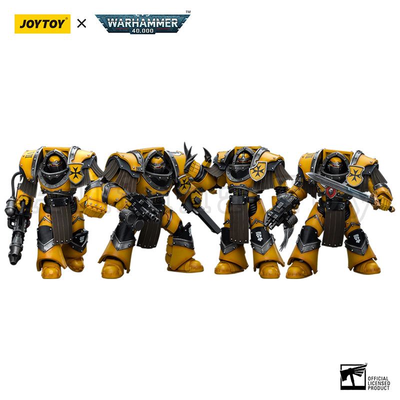 1/18 Scale JOYTOY Warhammer The Horus Heresy Imperial Fists Legion Cataphractii Terminator Squad Action Figures - Perfect for Collectors, Wargaming & Display
