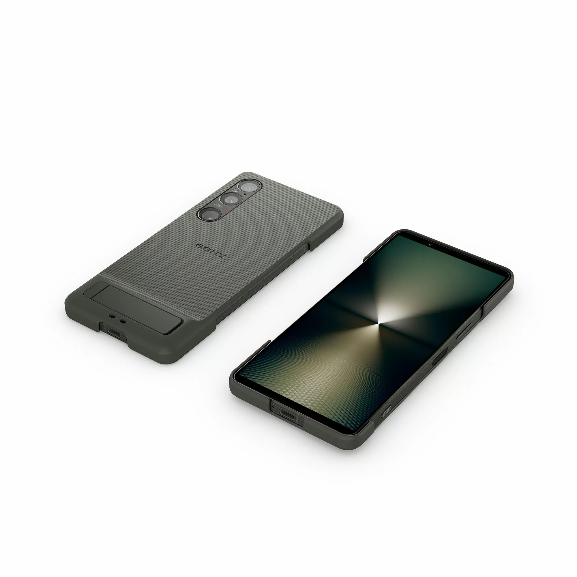 Original Sony Xperia 1 VI Case with Stand XQZ CBEC - Shockproof Protective Cover with Kickstand for Sony Xperia 1 VI Smartphone - Perfect for Work, Travel & Entertainment