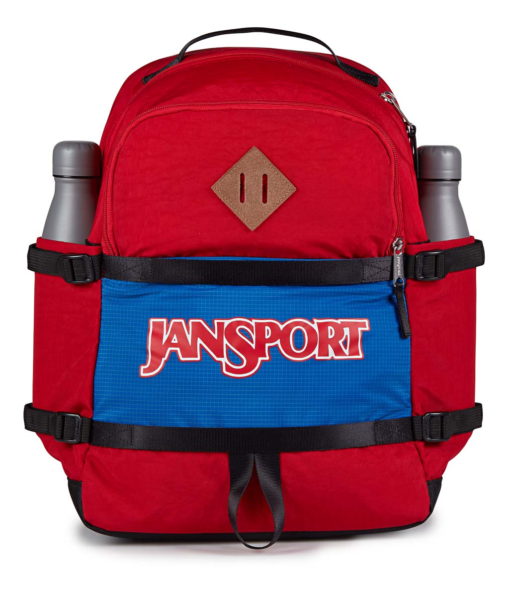 JanSport Small Seattle Backpack - Lightweight Durable School & Travel Daypack for Students & Commuters - Perfect for College, Hiking & Everyday Use (Red Tape)