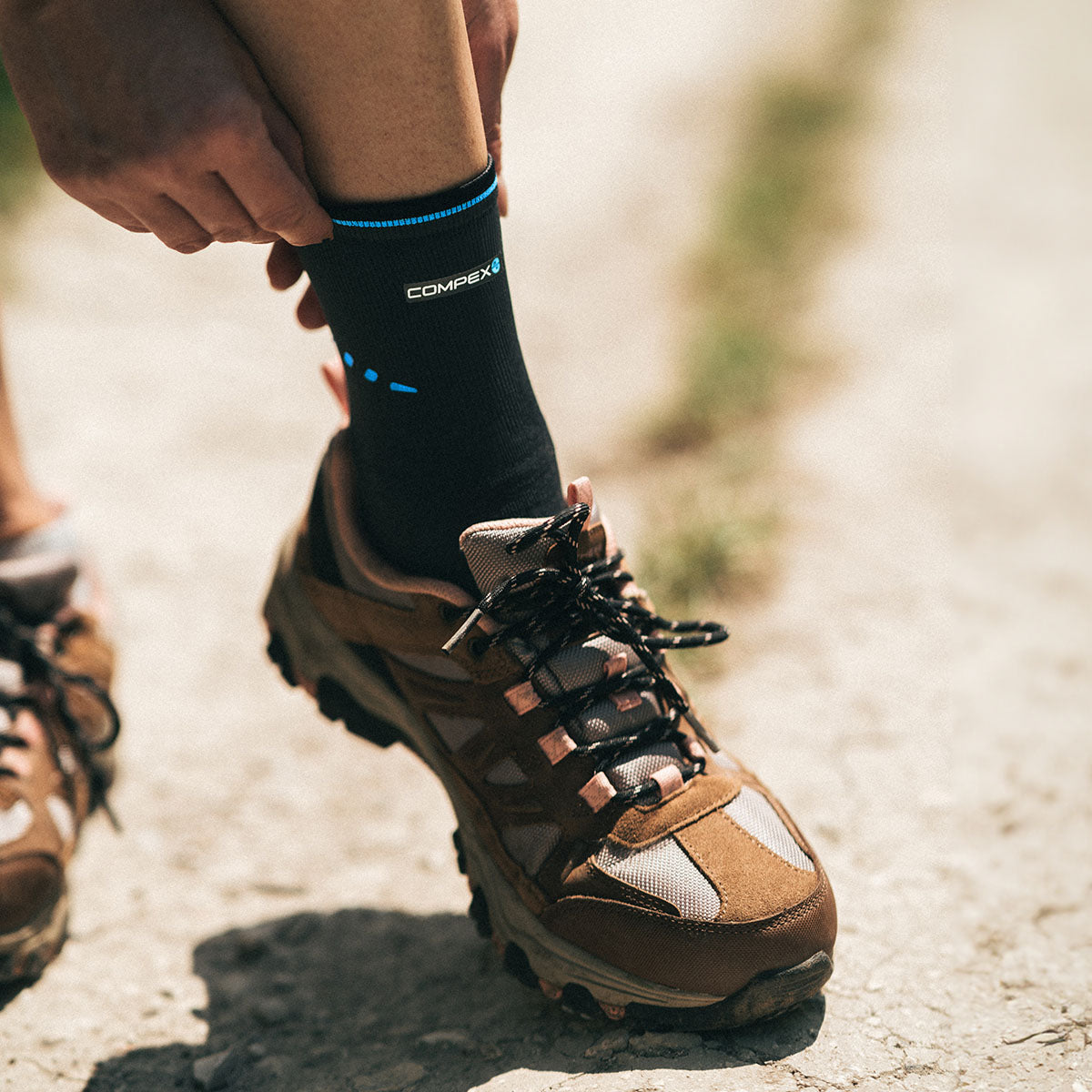 Compex ACTIV'® High-Performance Ankle Support Brace for Sports & Recovery - Ideal for Running, Basketball & Injury Prevention