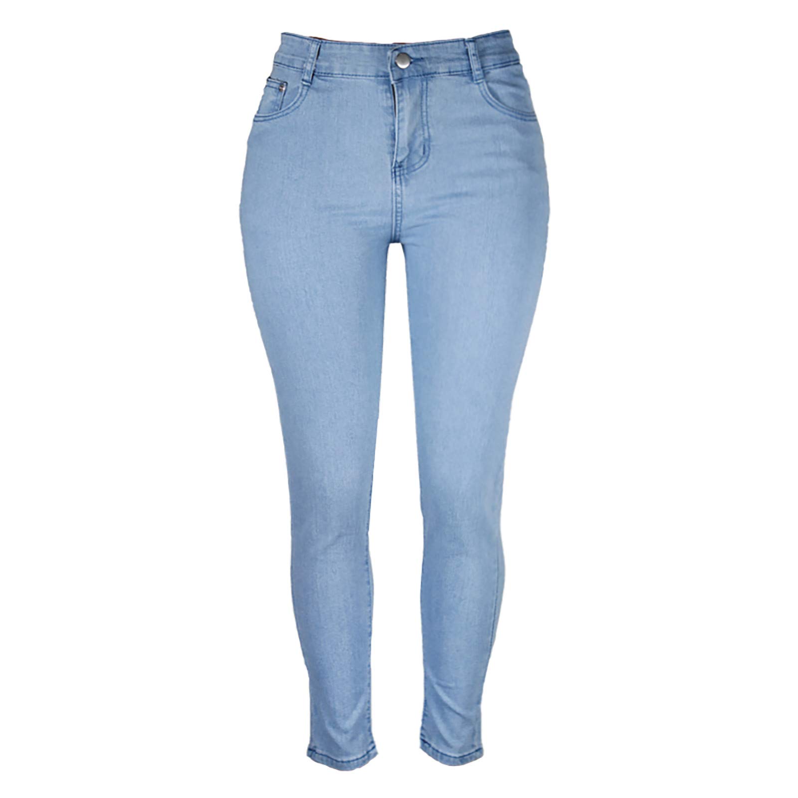 Plus Size Women's Skinny Jeans - High Waisted Stretch Denim Pencil Pants for Casual & Everyday Wear | Perfect for Work, Date Night & Weekend Outfits