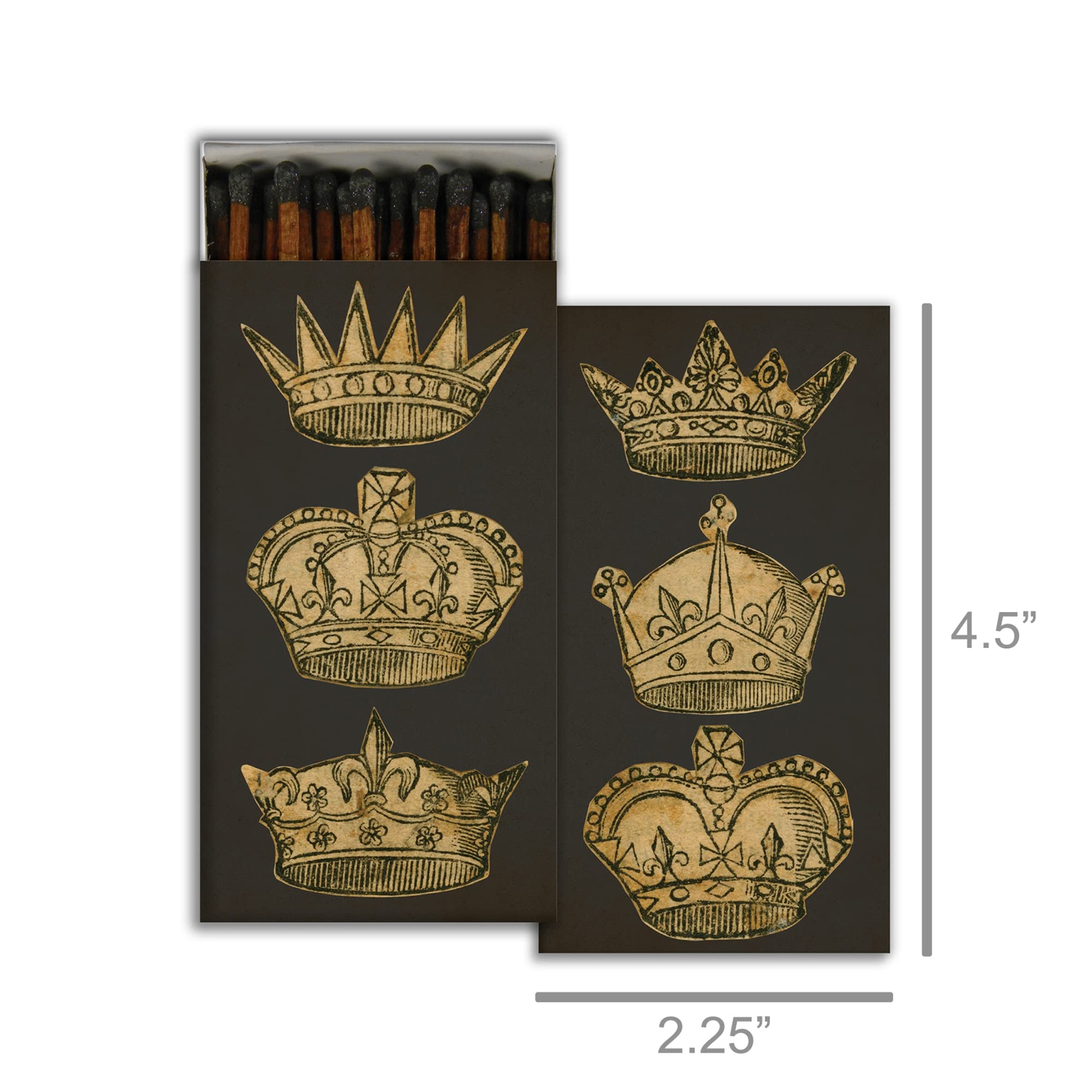 Premium Decorative Matchbox with Wooden Matches - Ideal for Lighting Candles, Fireplaces, Grills & Outdoor Camping | Elegant Green Gift Box | Perfect for Weddings, Parties & Home Decor