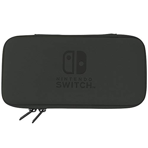 HORI Officially Licensed Nintendo Switch Lite Slim Tough Pouch (Black) - Protective Case for Travel, Gaming On-The-Go & Everyday Use