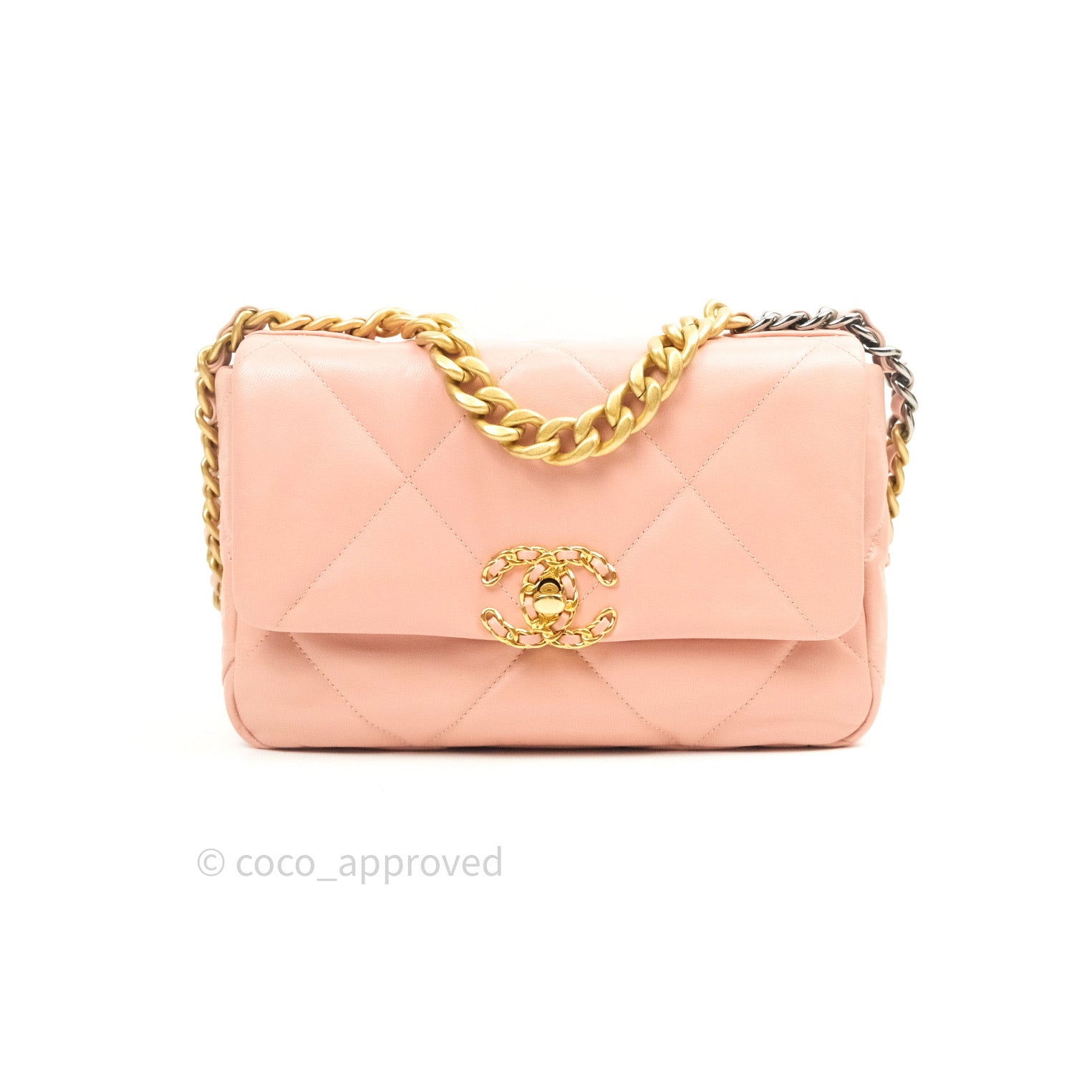 Chanel 19 Small Goatskin Handbag in Rose Pink with Mixed Hardware - Luxury Crossbody Bag for Women, Perfect for Date Night & Special Occasions