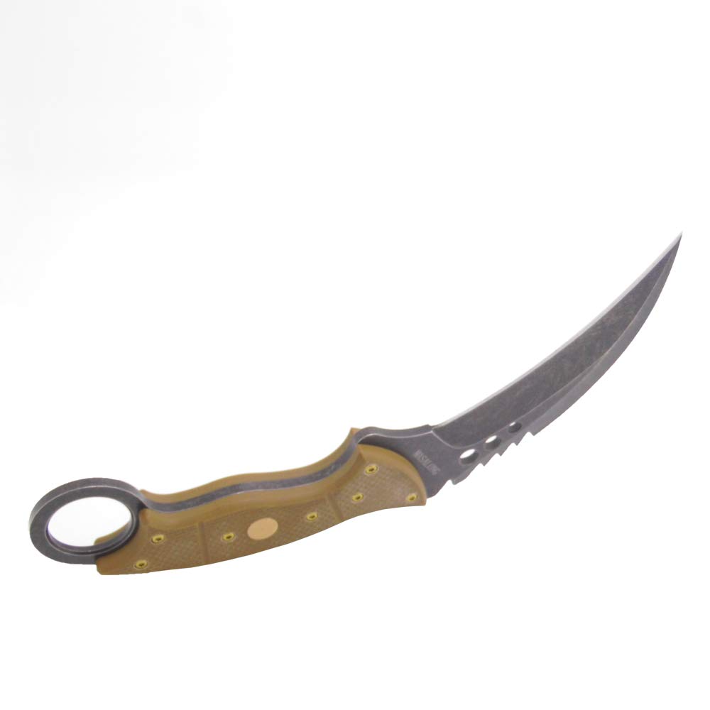 MASALONG Tiger Claw Fixed Blade Tactical Knife - Outdoor Survival Knife for Camping, Hunting & Bushcraft - Durable Full Tang Tactical Knives for Self Defense & Wilderness Adventures