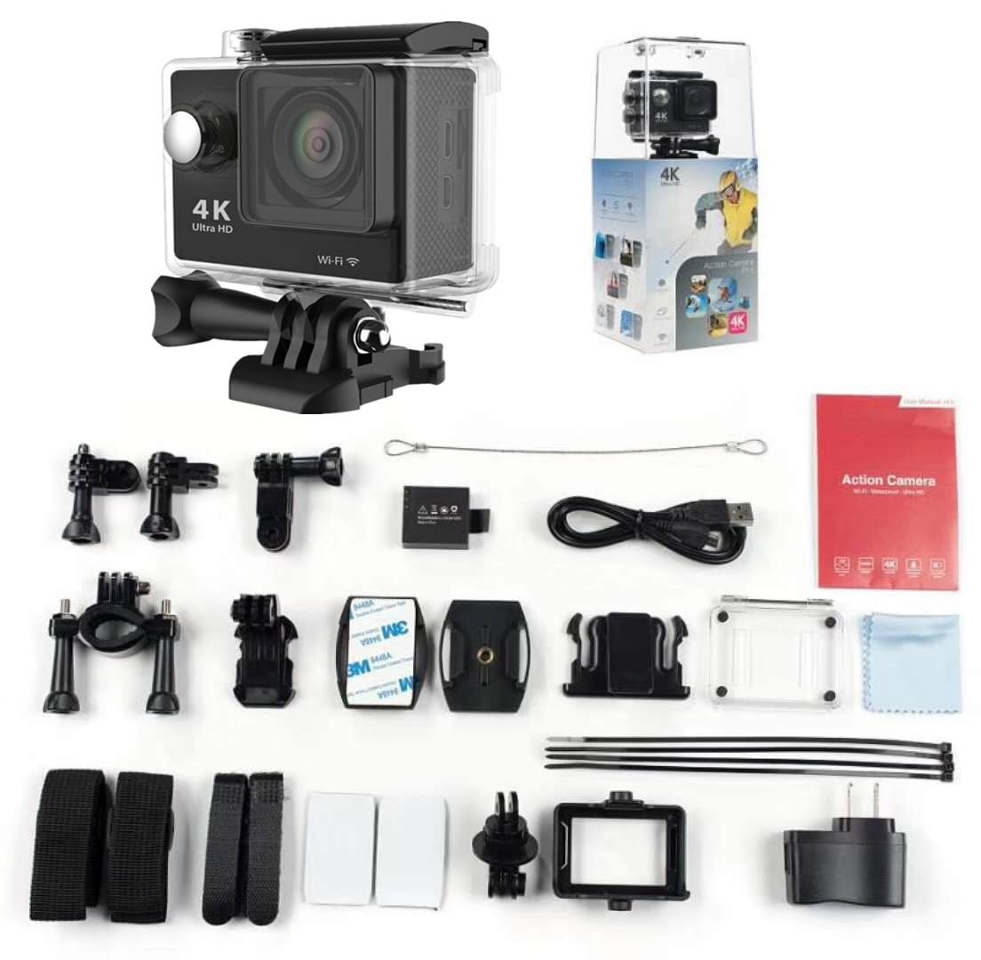 4K WiFi Waterproof Action Camera - Mini Sports DV for Outdoor, Aerial, Diving & Time Lapse (White, Small) | Perfect for Adventure, Travel & Extreme Sports