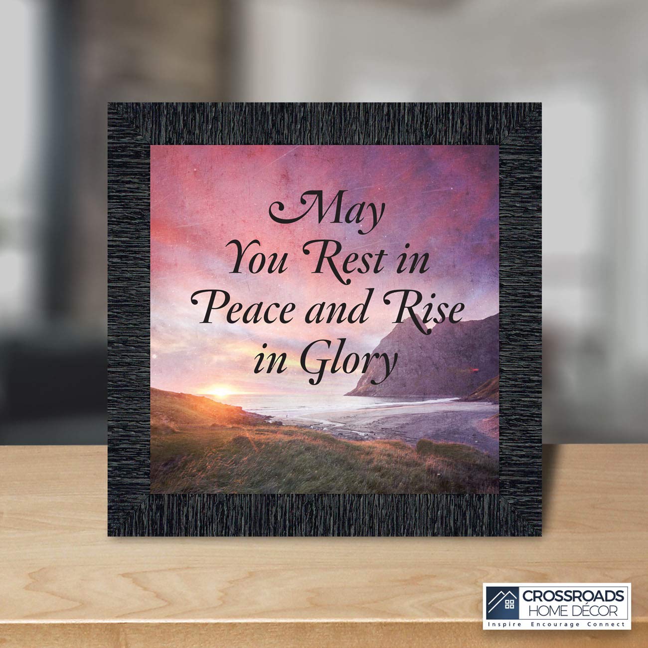 Crossroads Home Décor Peaceful Remembrance Picture Frame 8710CH - Perfect for Memorial Gifts, Wall Decor & Cherished Memories Display