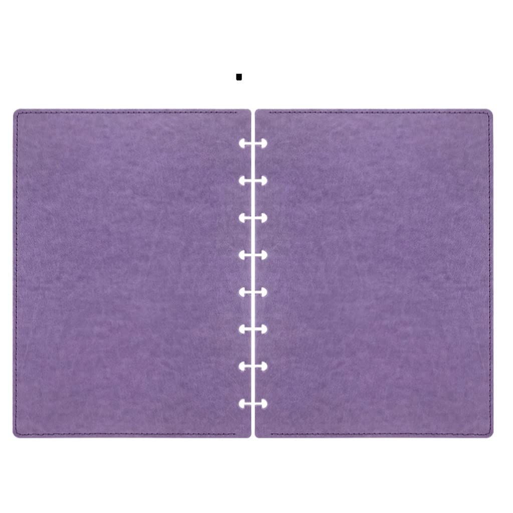 Premium PU Leather Mushroom Hole Notebook Cover - A5 Loose-Leaf Journal Binder for DIY Planners & Notebooks - Perfect for Office, School & Creative Writing (Color: F)